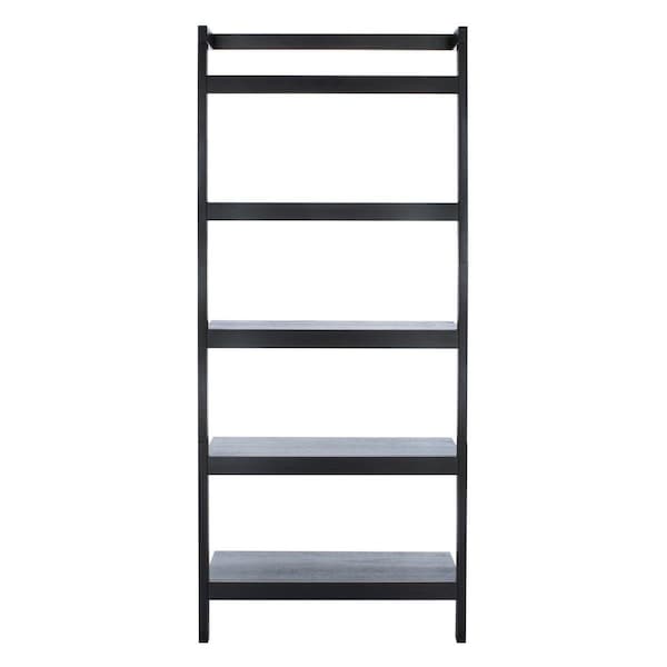 Safavieh Beauregard 5 Tier Leaning Etagere, Black ETG9402D - main